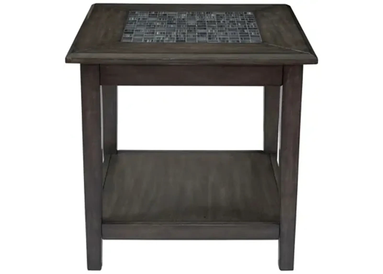 Grey Mosaic End Table