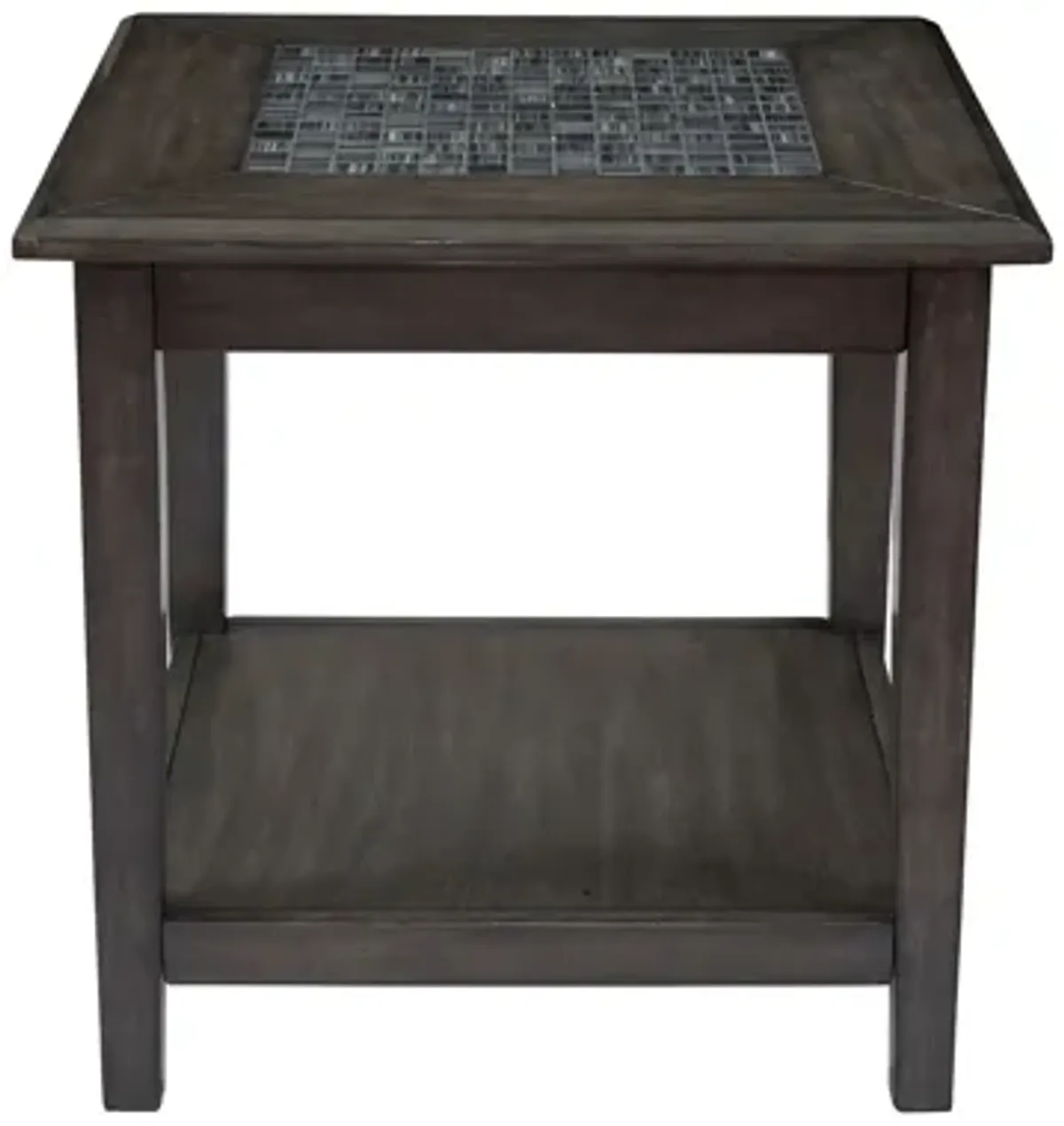 Grey Mosaic End Table