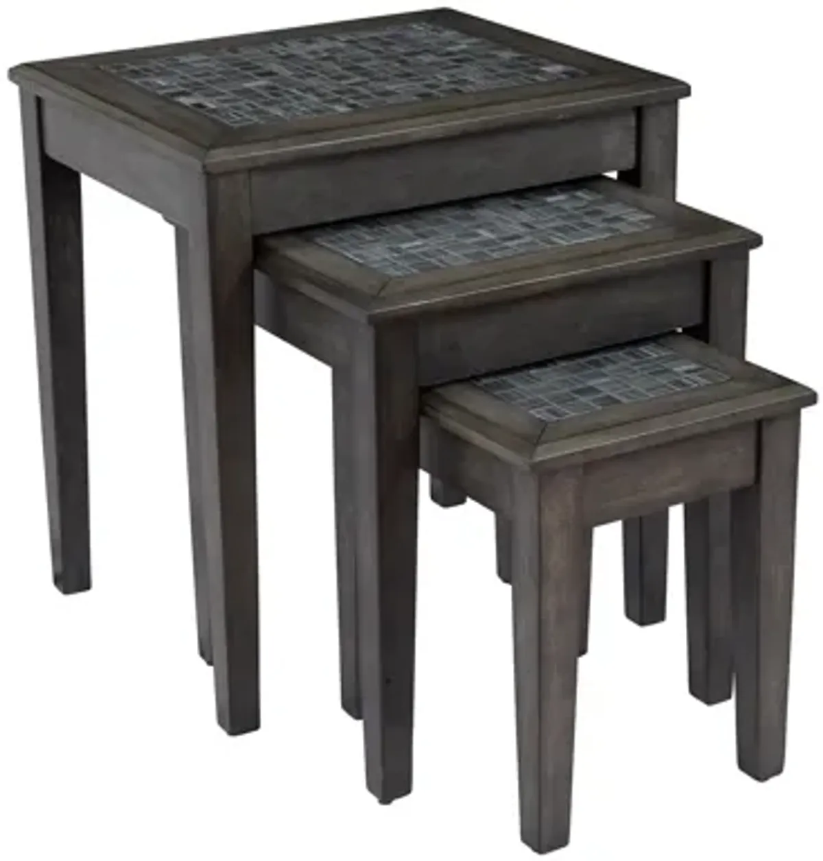 Grey Mosaic Nesting Tables