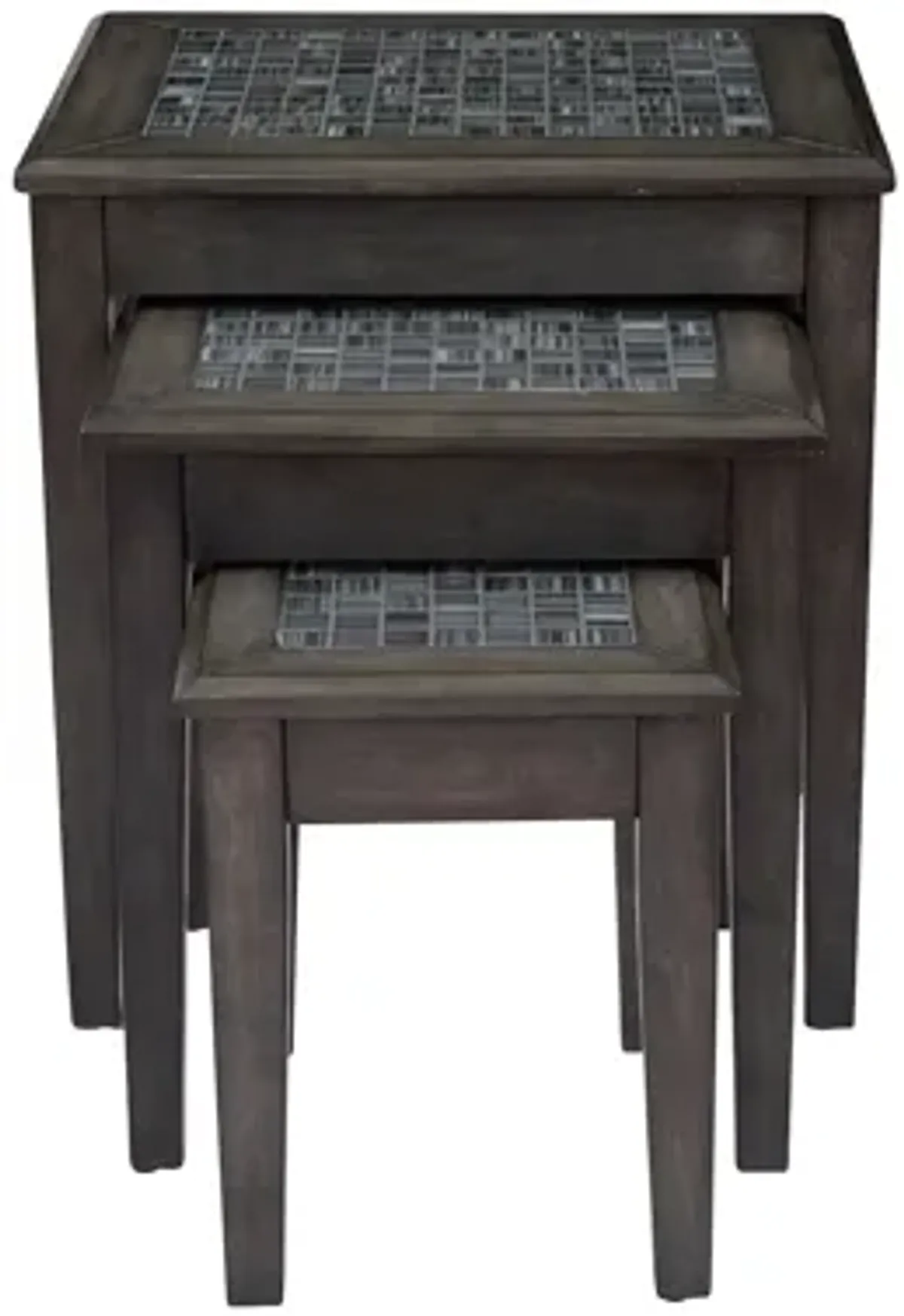 Grey Mosaic Nesting Tables