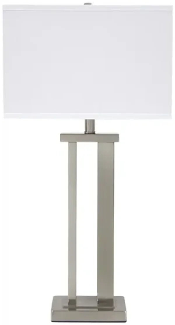 Aniela Silver Metal Table Lamp Set of 2 by Ashley