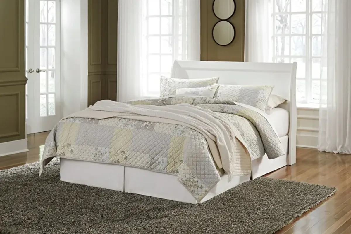 Anarasia Queen Sleigh Headboard in White by Ashley