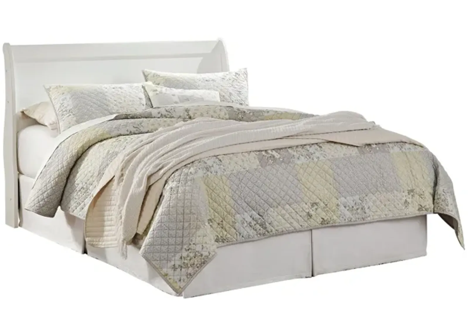 Anarasia Queen Sleigh Headboard in White by Ashley