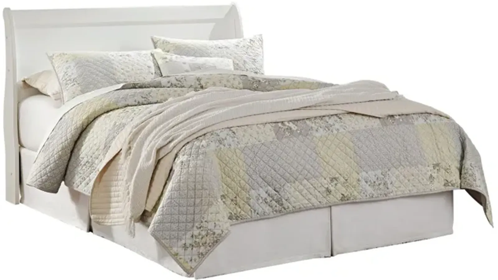 Anarasia Queen Sleigh Headboard in White by Ashley