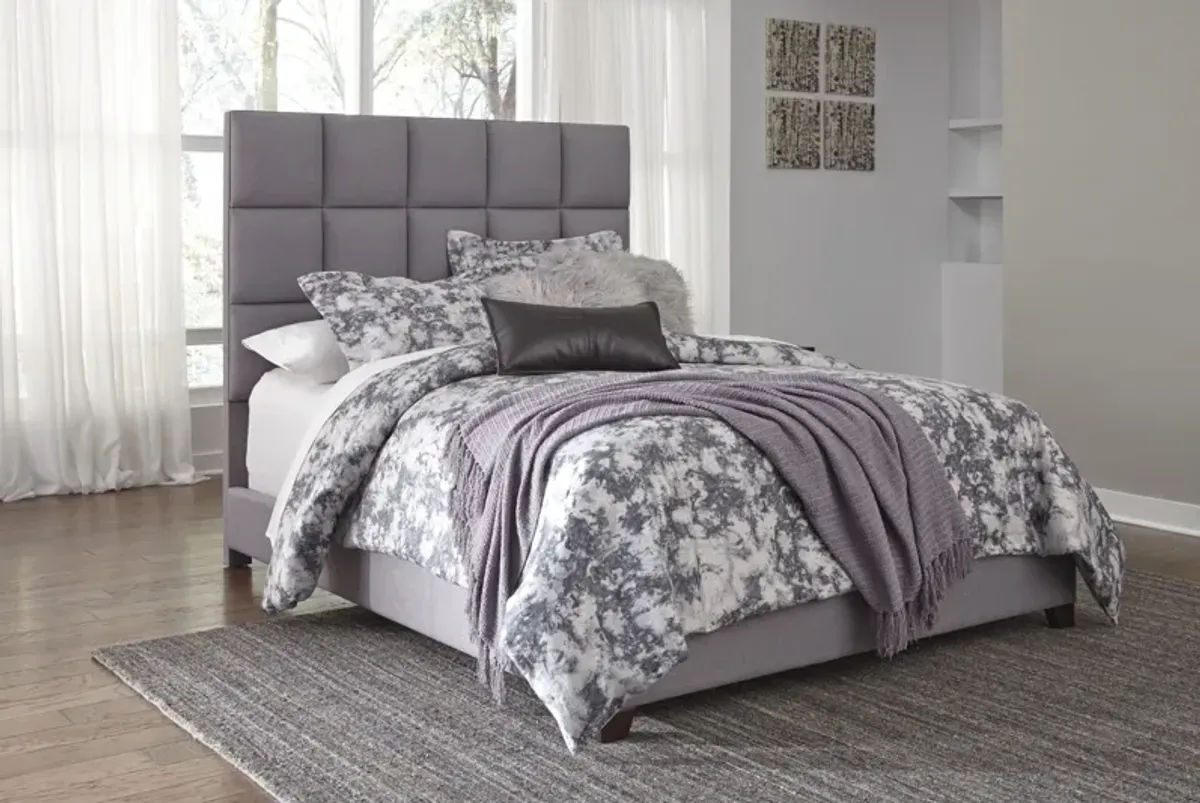 Dolante Queen Upholstered Bed in Grey by Ashley