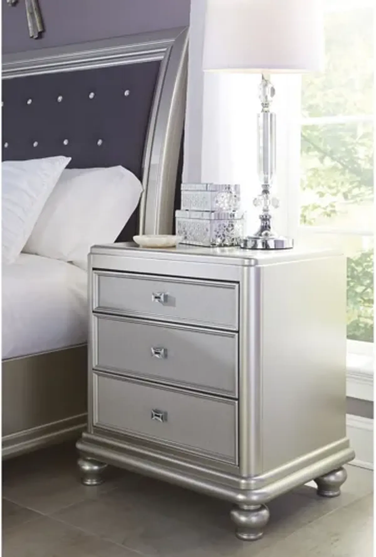 Coralayne 3-Drawer Nightstand by Ashley
