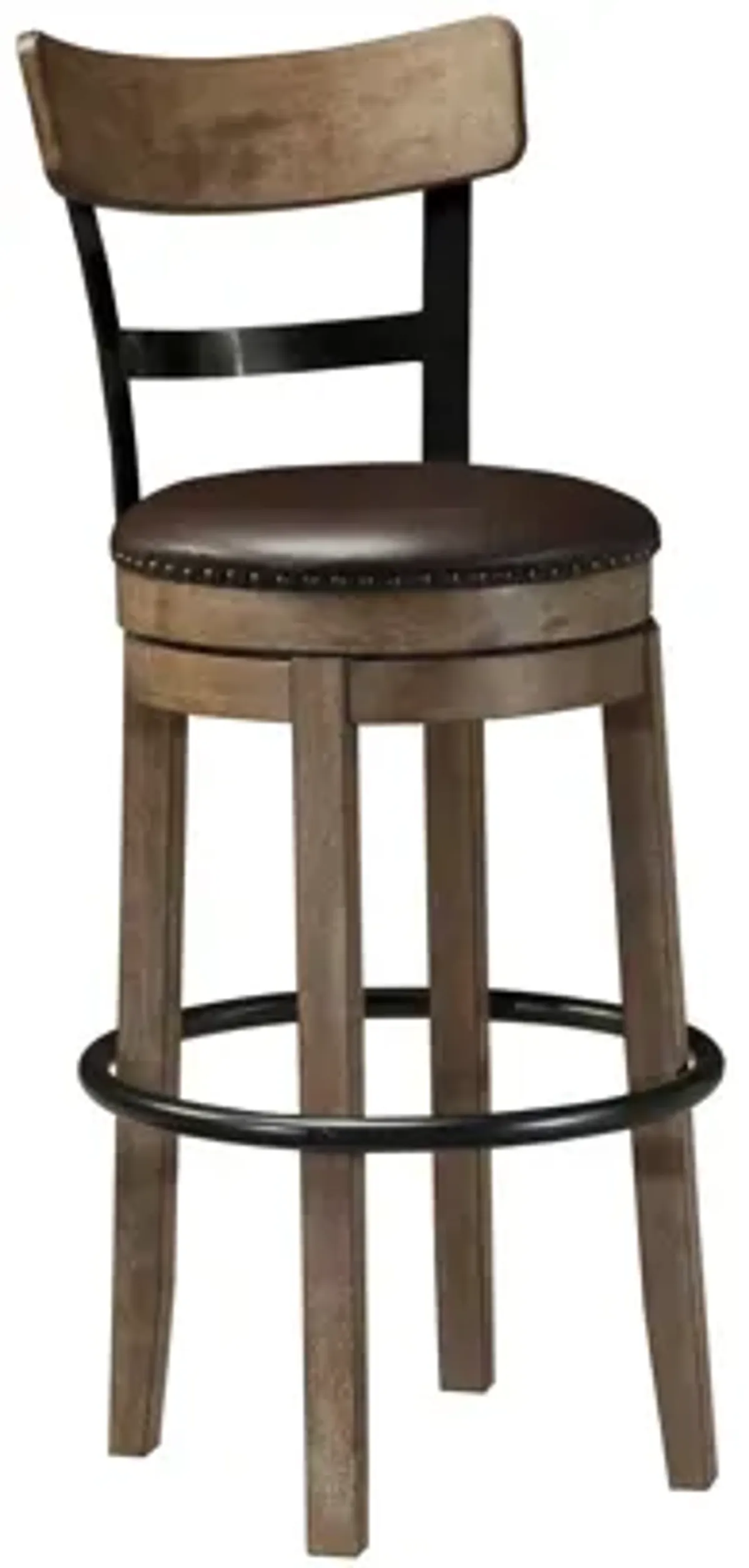 Pinnadel Tall Upholstered Swivel Barstool by Ashley