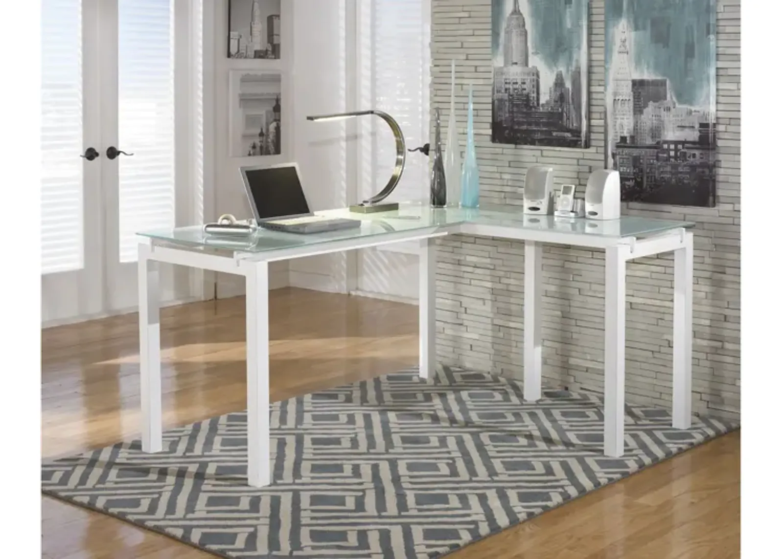 Baraga L-Desk by Ashley