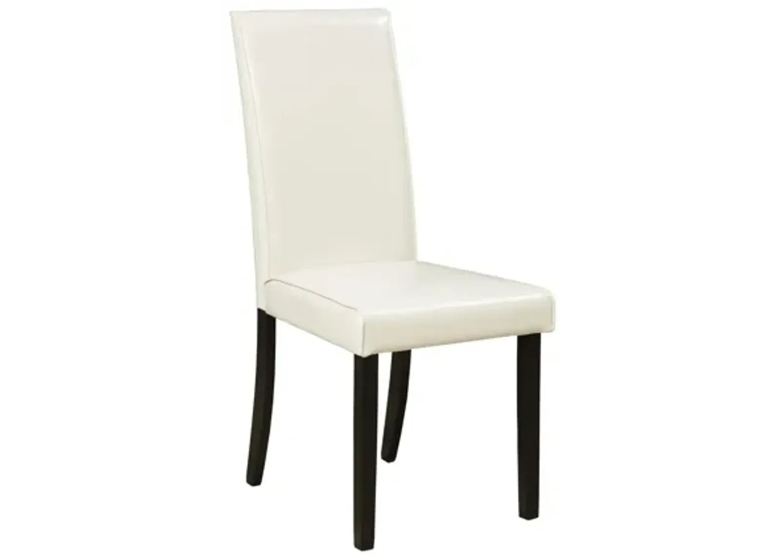 Kimonte Dining Upholstered Side Chair Set of 2 in White by Ashley