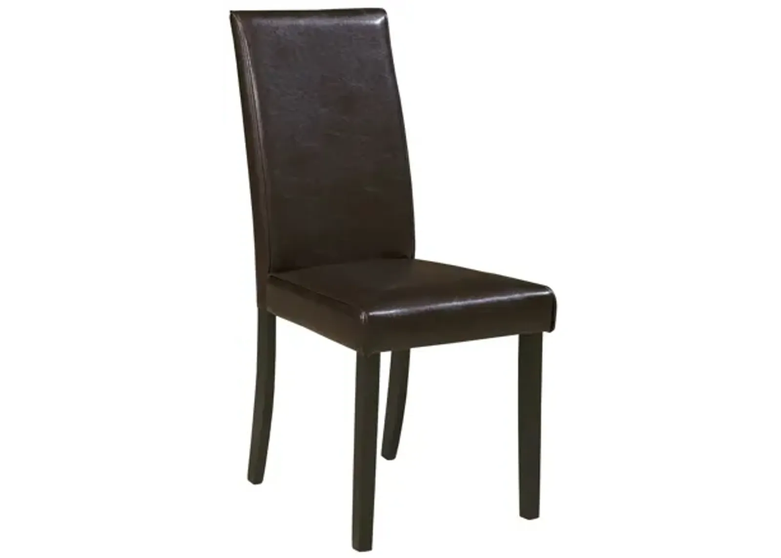 Kimonte Dining Upholstered Side Chair Set of 2 in Dark Brown by Ashley