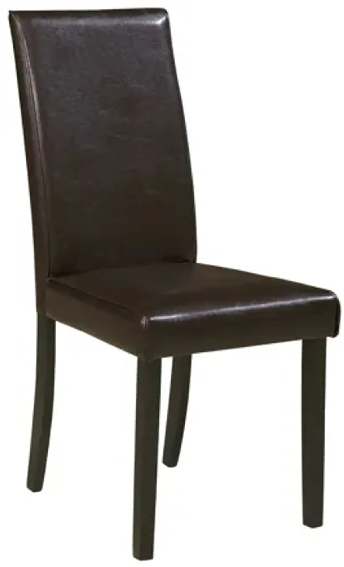 Kimonte Dining Upholstered Side Chair Set of 2 in Dark Brown by Ashley