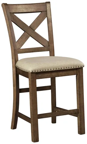 Moriville Upholstered Barstool Set of 2 by Ashley