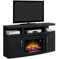 Cantilever Fireplace TV Stand