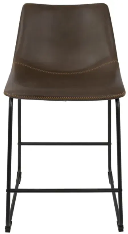 Duke Industrial 26" Counter Stools (Set of 2) in Espresso by LumiSource