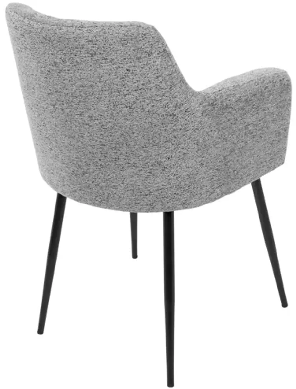 Andrew Contemporary Accent Chairs (Set of 2) in Heathered Grey by LumiSource