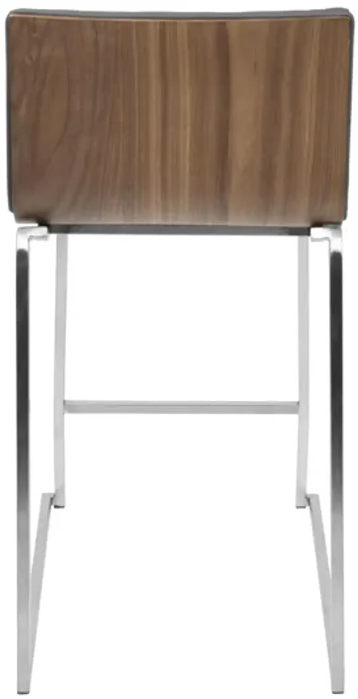 Mara Contemporary 26" Counter Stools (Set of 2) in Walnut and Grey by LumiSource