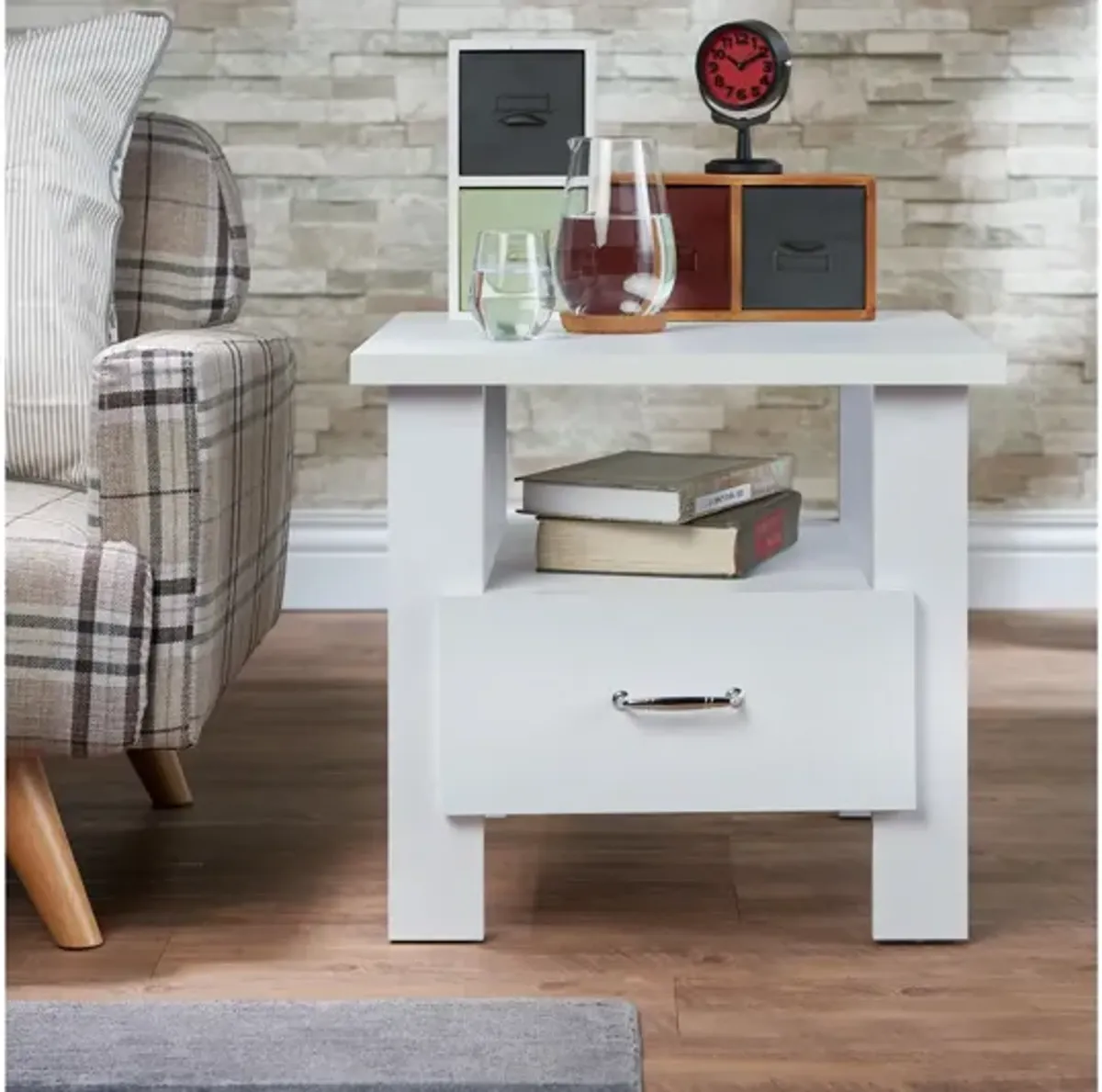 Delano Nightstand in White by ACME