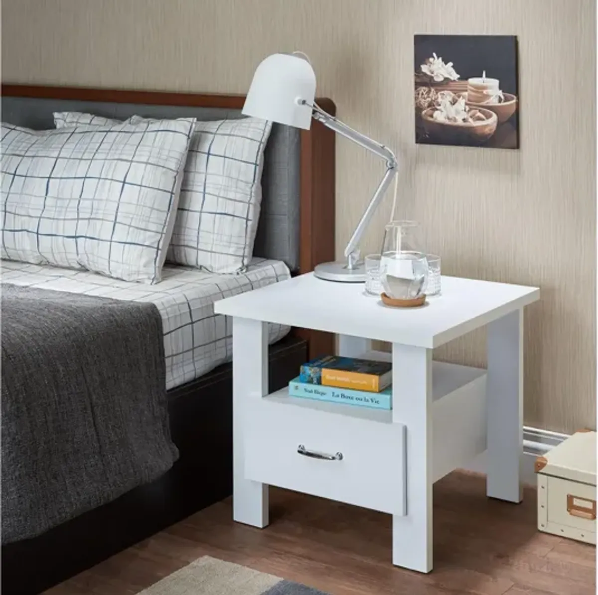 Delano Nightstand in White by ACME