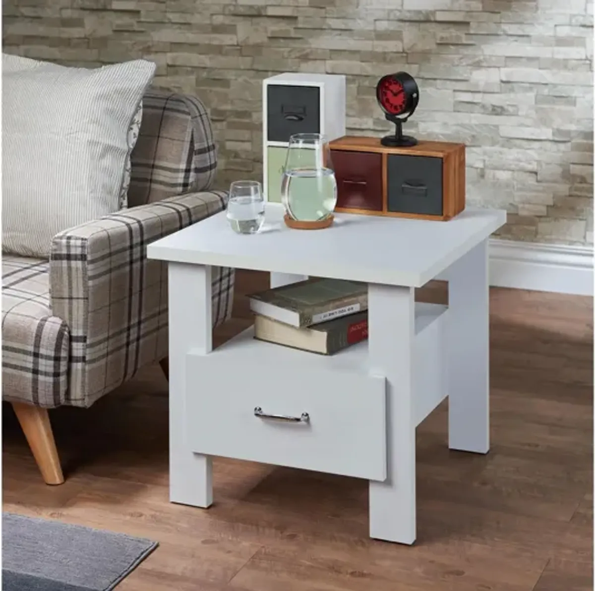 Delano Nightstand in White by ACME