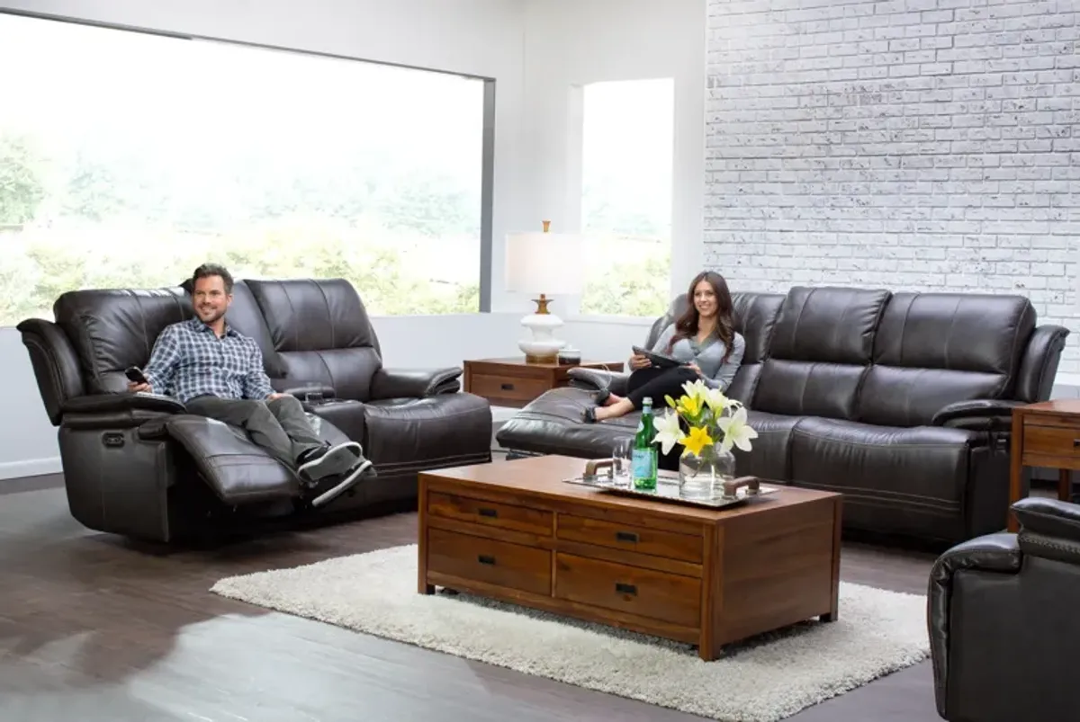 Juno Leather Dual Power Recliner