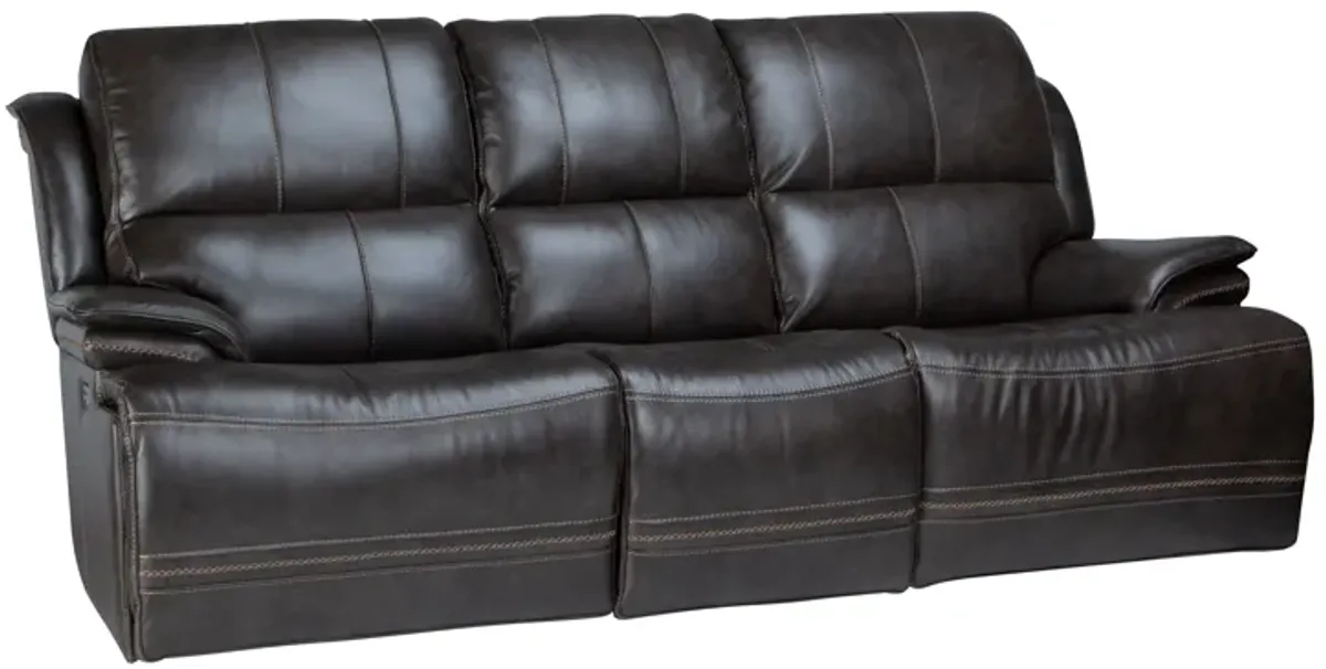 Juno Leather Dual Power Reclining Sofa