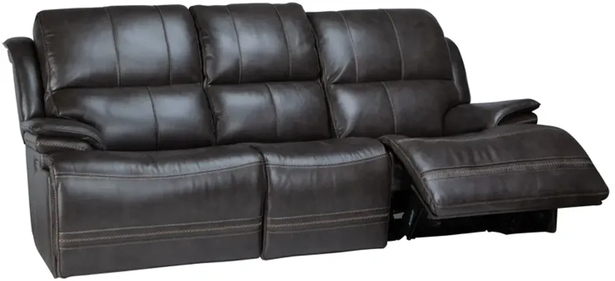 Juno Leather Dual Power Reclining Sofa