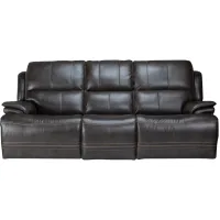 Juno Leather Dual Power Reclining Sofa