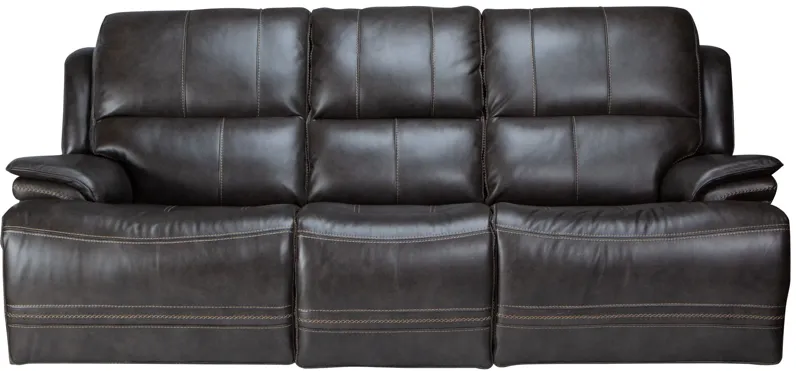 Juno Leather Dual Power Reclining Sofa