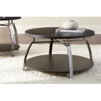 Coham Round Castered Cocktail Table