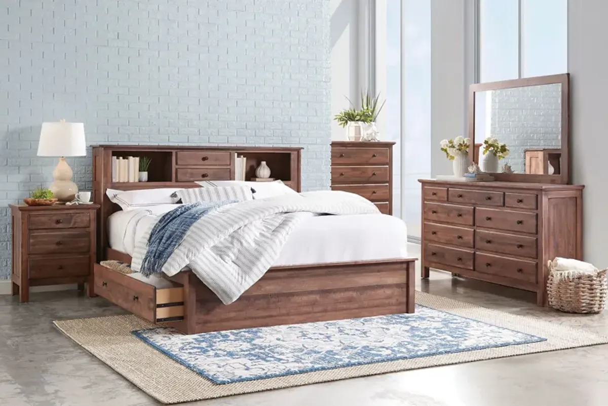 Lewiston King Storage Bed by Daniel's Amish