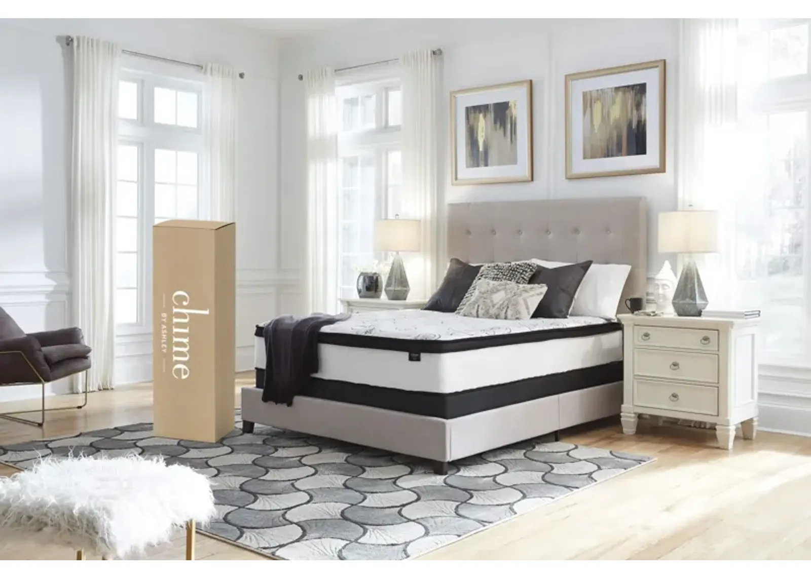 Ashley® Chime 12 Inch Hybrid Queen Bed in a Box