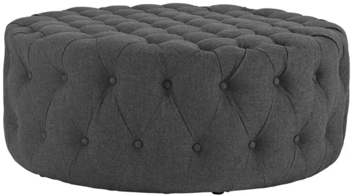 Amour Ottoman in Gray