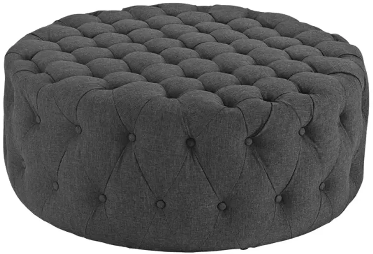 Amour Ottoman in Gray