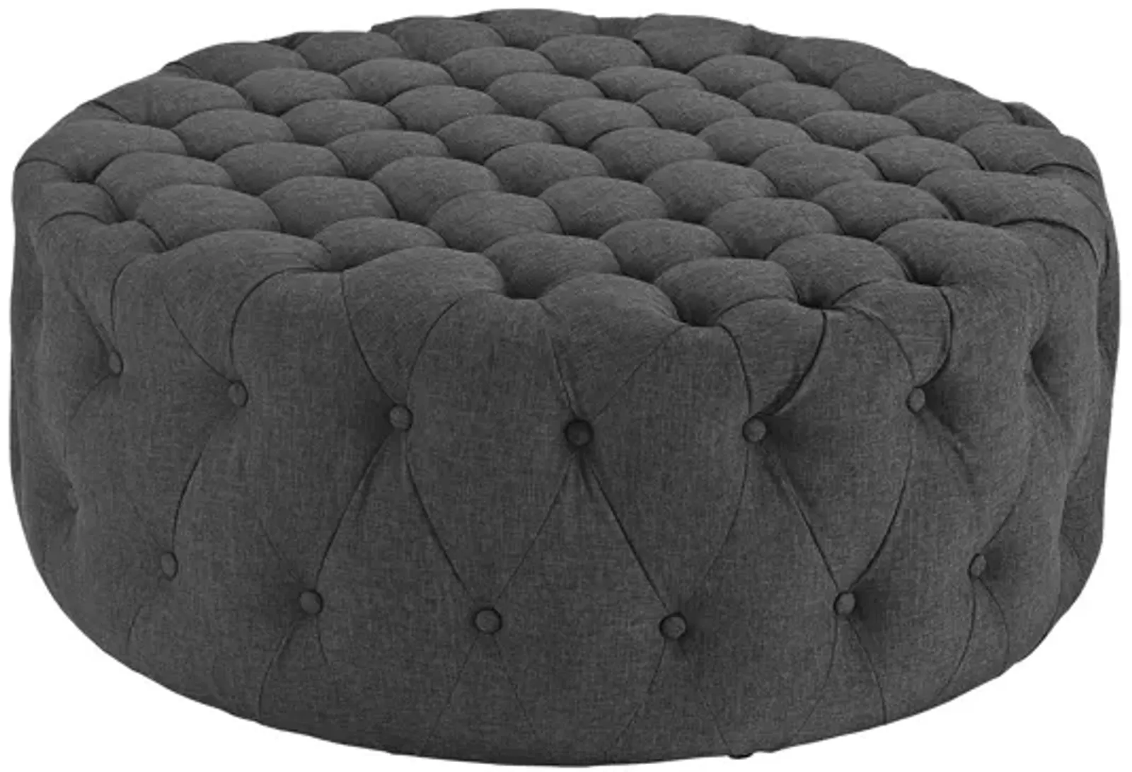 Amour Ottoman in Gray