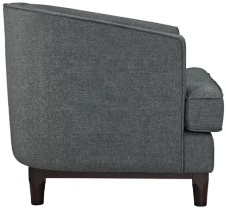 Coast Upholstered Armchair in Grey