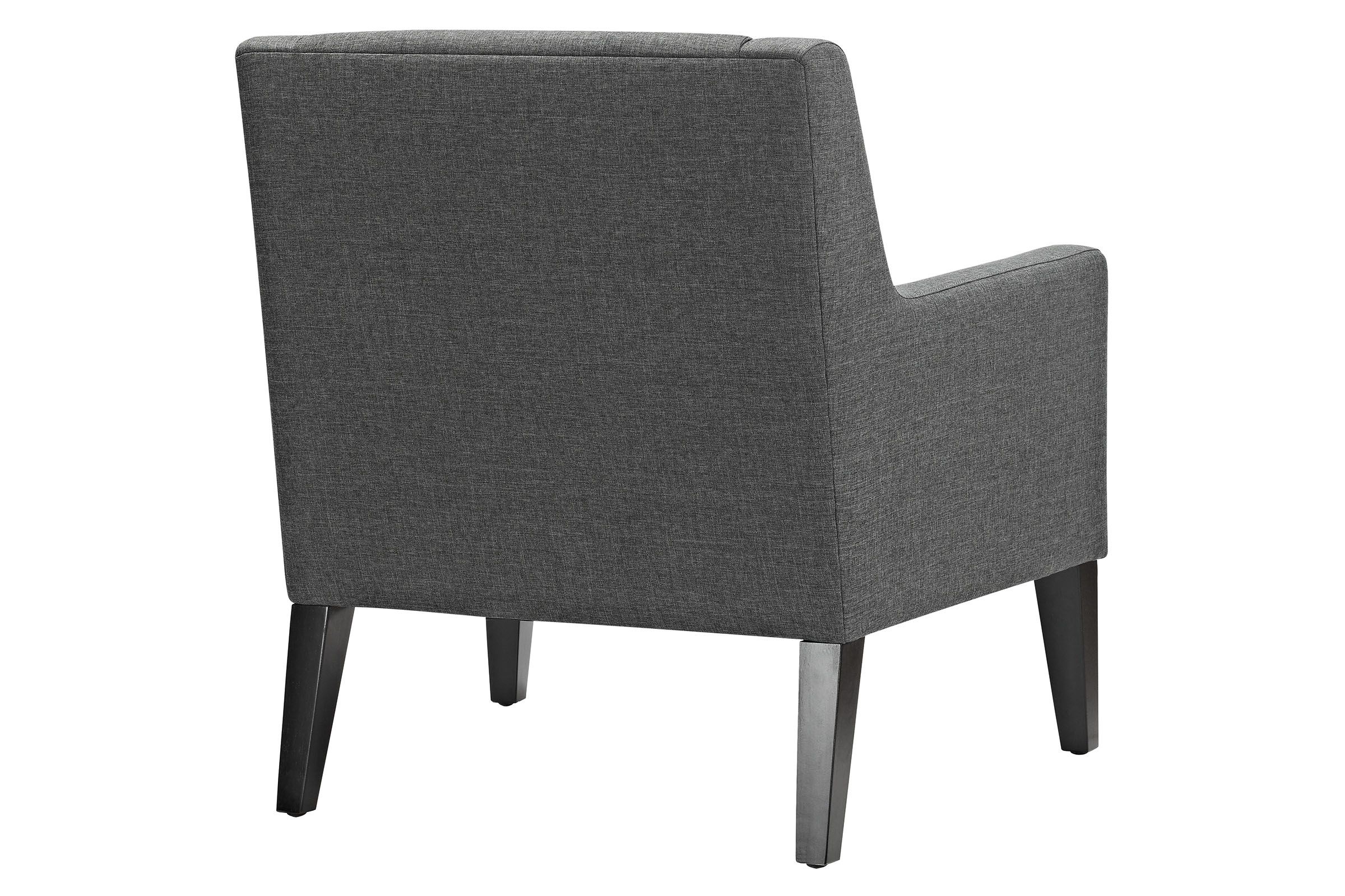 Earnest Upholstered Fabric Armchair in Grey