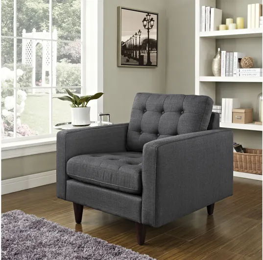 Empress Armchair in Grey