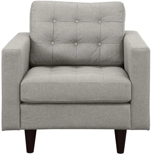 Empress Armchair in Light Grey