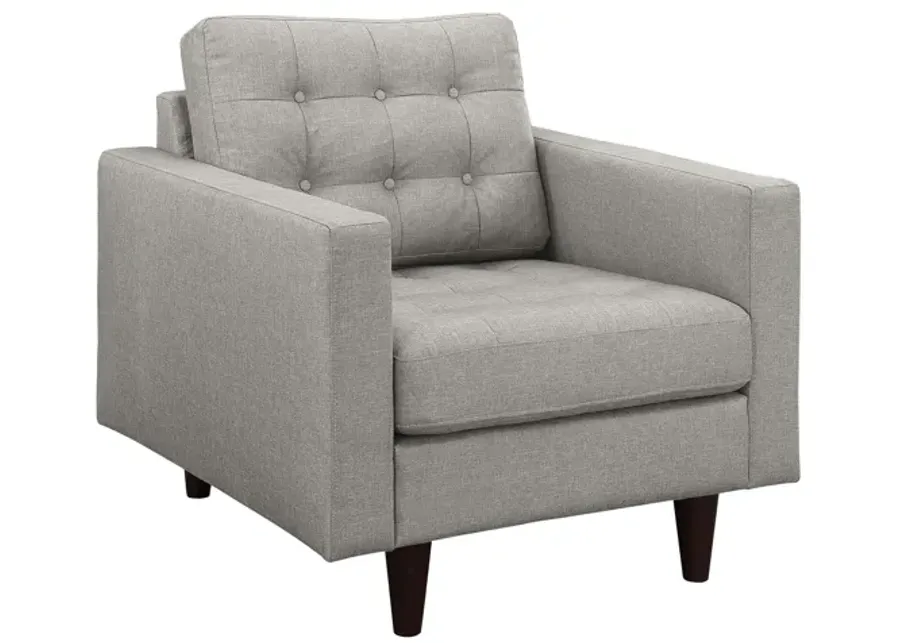 Empress Armchair in Light Grey