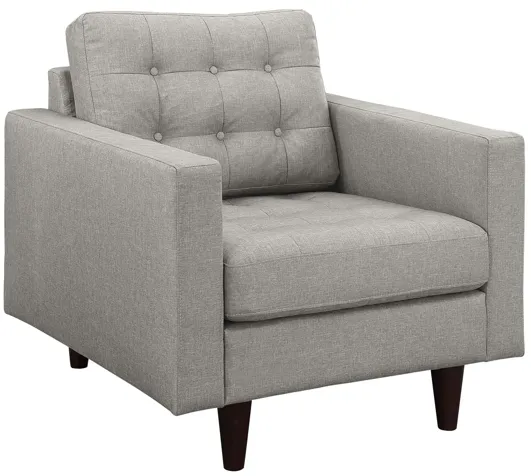 Empress Armchair in Light Grey