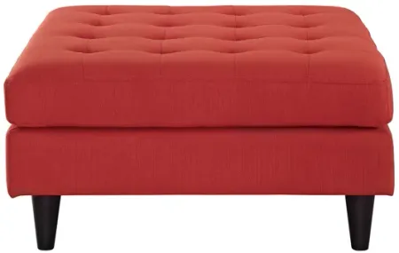 Empress Large Ottoman in Atomic Red