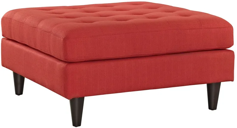 Empress Large Ottoman in Atomic Red