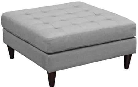 Empress Large Ottoman in Light Gray