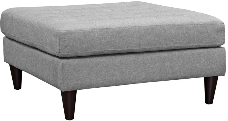 Empress Large Ottoman in Light Gray
