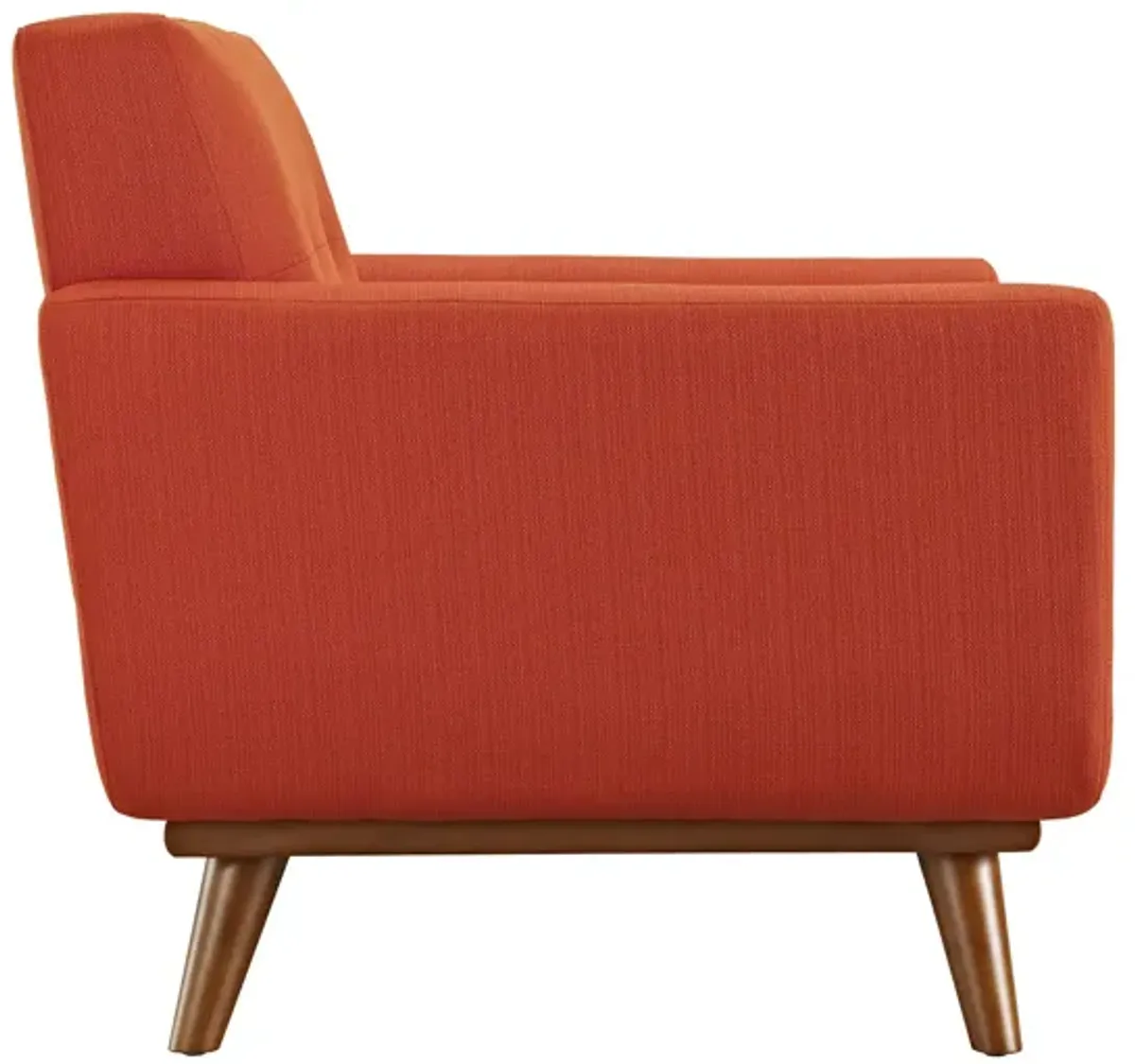 Engage Upholstered Fabric Armchair in Atomic Red