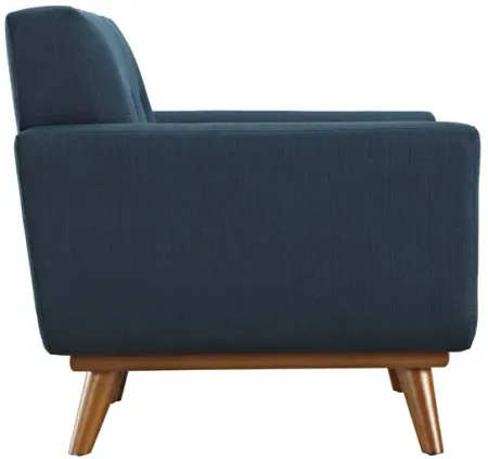 Engage Upholstered Fabric Armchair in Azure
