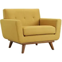Engage Upholstered Fabric Armchair in Citrus