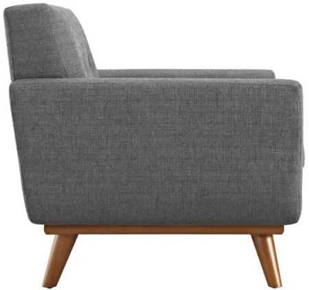 Engage Upholstered Fabric Armchair in Gray