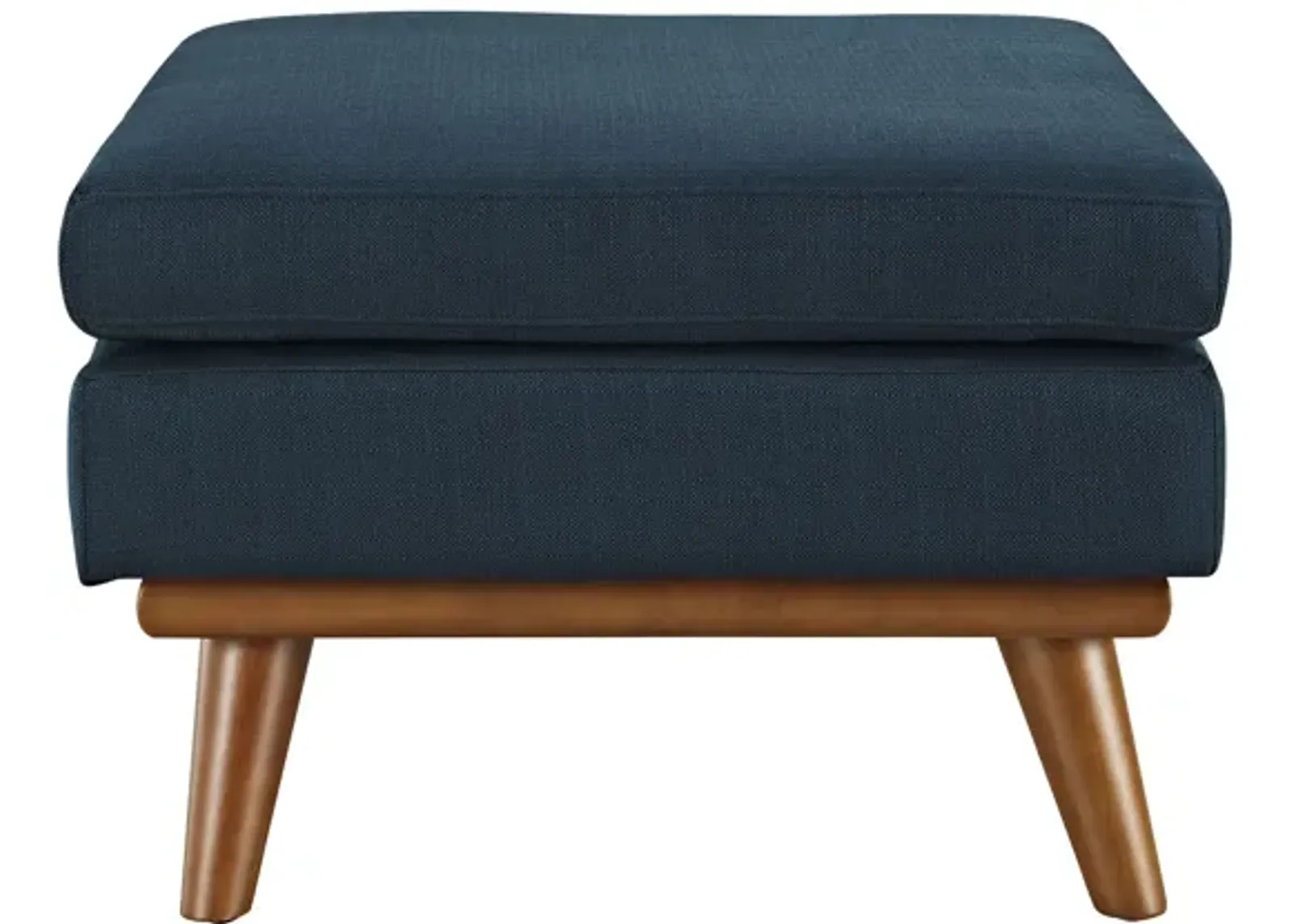 Engage Upholstered Fabric Ottoman in Azure