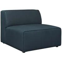 Mingle Fabric Armless Chair in Blue
